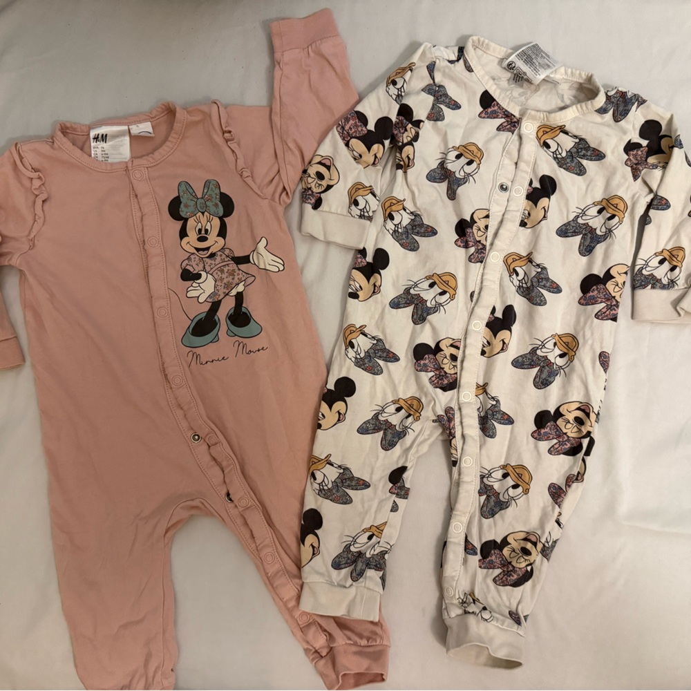 H&M Disney Minnie and Daisy Infant Jumpsuits